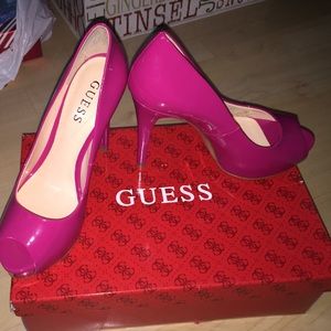 GUESS PEEPTOE HEELS.US SIZE 6 MAKE OFFER